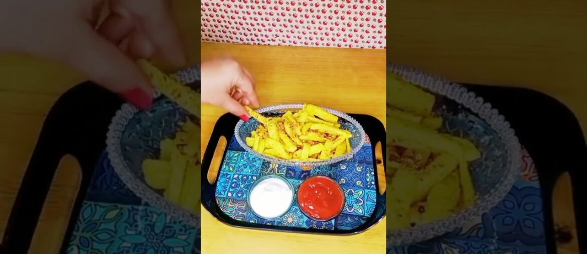 Perfect Crunchy Fries in 5 Minutes | Crispiest Fries Ever Easy Recipe | French fries | #ytshorts