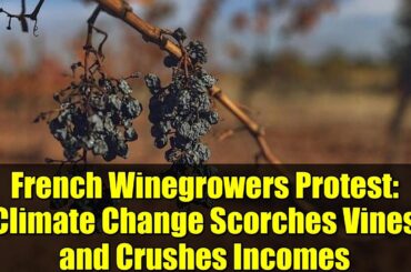 French Winegrowers Protest: Climate Change Scorches Vines and Crushes Incomes