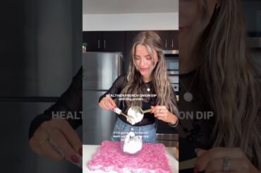 high protein french onion dip! #highprotein #whatieatinaday #recipe