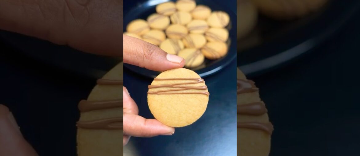 Crispy French Sable Cookies | Easy 5-Ingredient Melt-In-Mouth Recipe #shorts #asmr #food