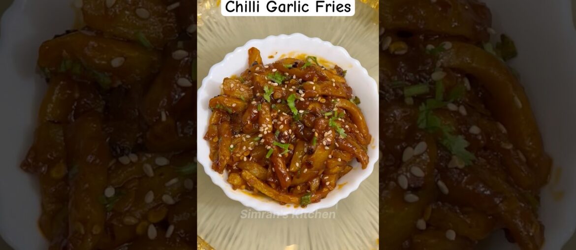 Hot Chilli Garlic Fries Recipe | Schezwan Fries Recipe | Manchurian French Fries #shorts #viral