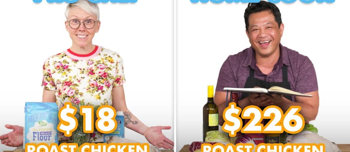 $226 vs $18 Roast Chicken Dinner: Pro Chef & Home Cook Swap Ingredients | Epicurious $226 vs $18 Roast Chicken Dinner: Pro Chef & Home Cook Swap Ingredients | Epicurious