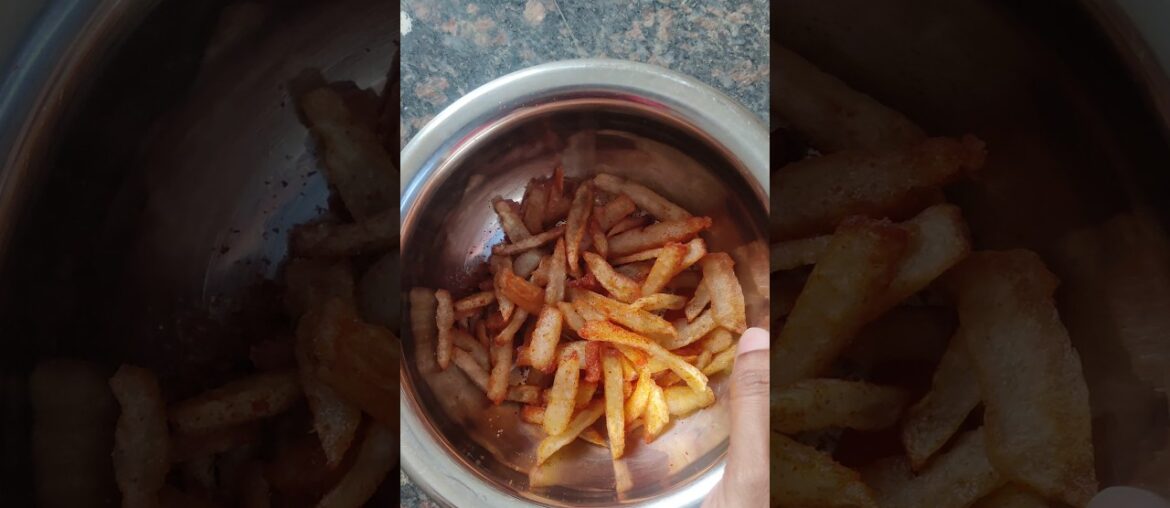 french fries recipe//snacks//potato fries#ytshorts@Goudgariammai__07