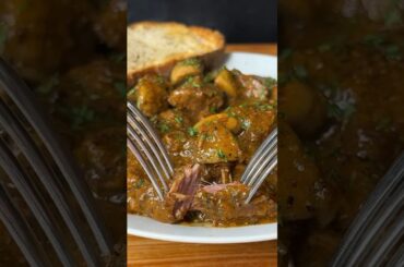 Receta de BOEUF BOURGUIGNON (Comida Francesa) #shorts #frenchfood #recetasconcarne #boeuf