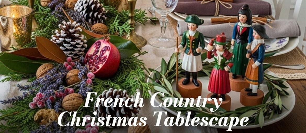 French Country Christmas Tablescape