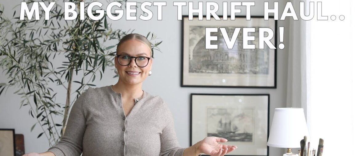HUGE Thrifted Home Decor Haul | High-End Home Decor on a Budget.