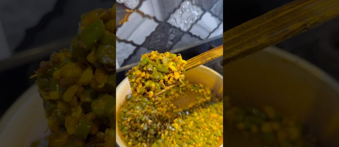 French Beans Sprouted Matki Sabzi | Farasbi Matki Bhaji | Indian French Beans Stir Fry | Easy Sabzi