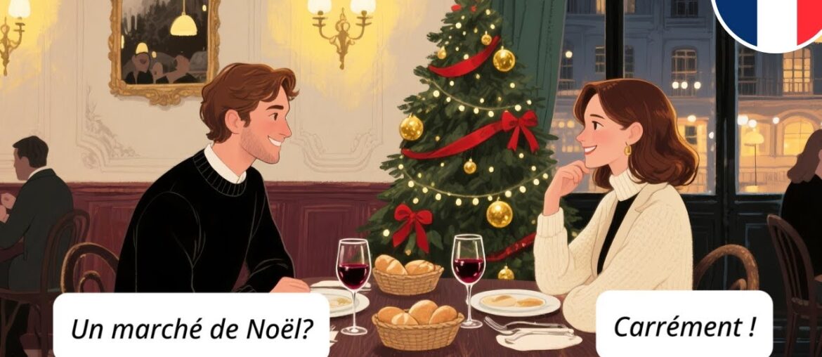 Real French Conversation | Christmas in Paris | Natural Spoken Dialogue for Listening Practice Real French Conversation | Christmas in Paris | Natural Spoken Dialogue for Listening Practice