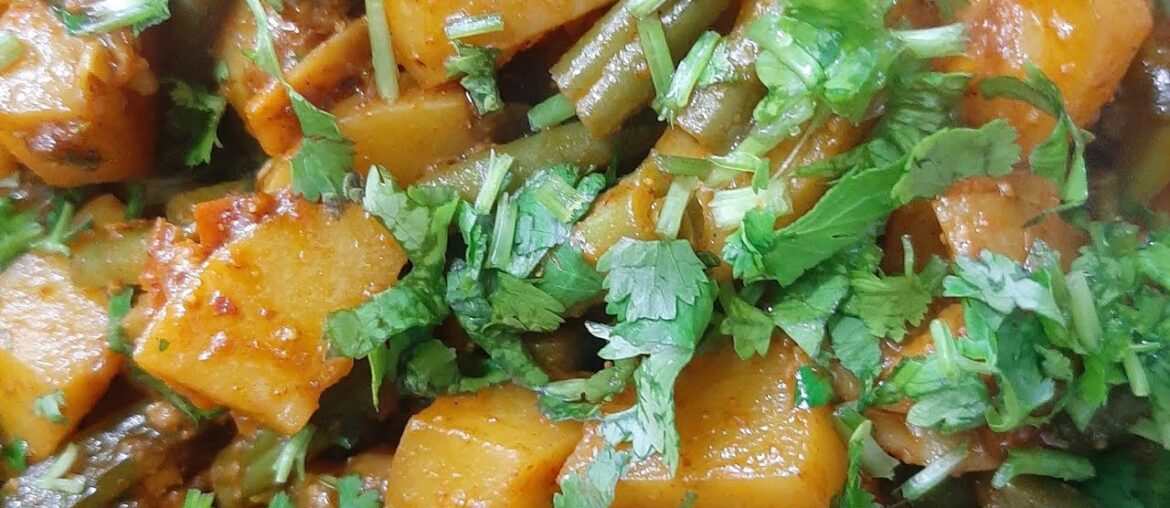 aloo French beans recipe |charvi's kitchen #shorts