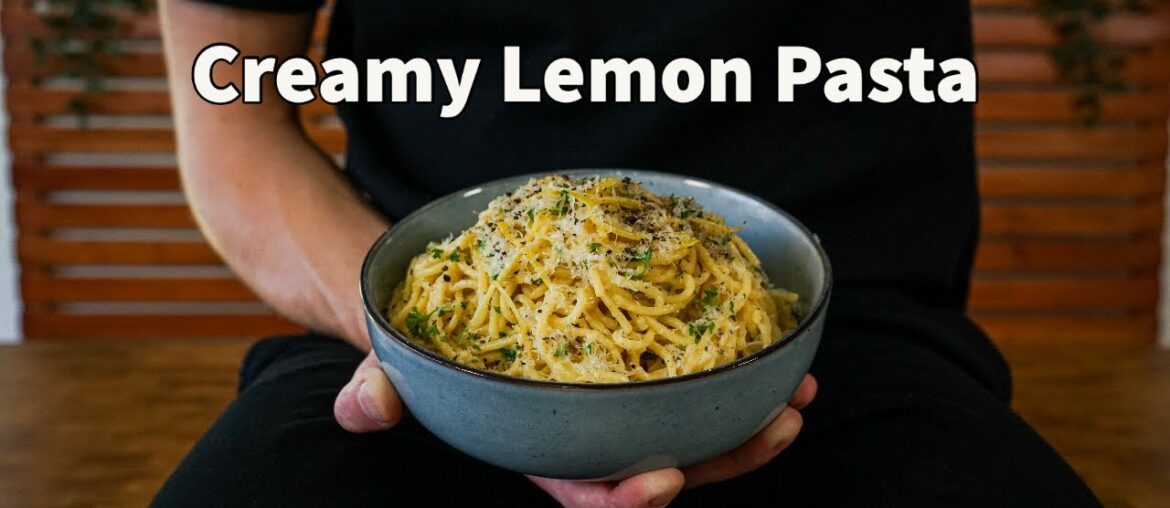 Creamy Garlic Lemon Pasta | One Of The Easiest Pasta Recipes