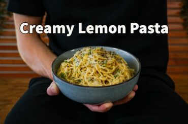 Creamy Garlic Lemon Pasta | One Of The Easiest Pasta Recipes