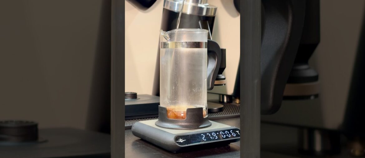 French Press hack for a cleaner cup of coffee!