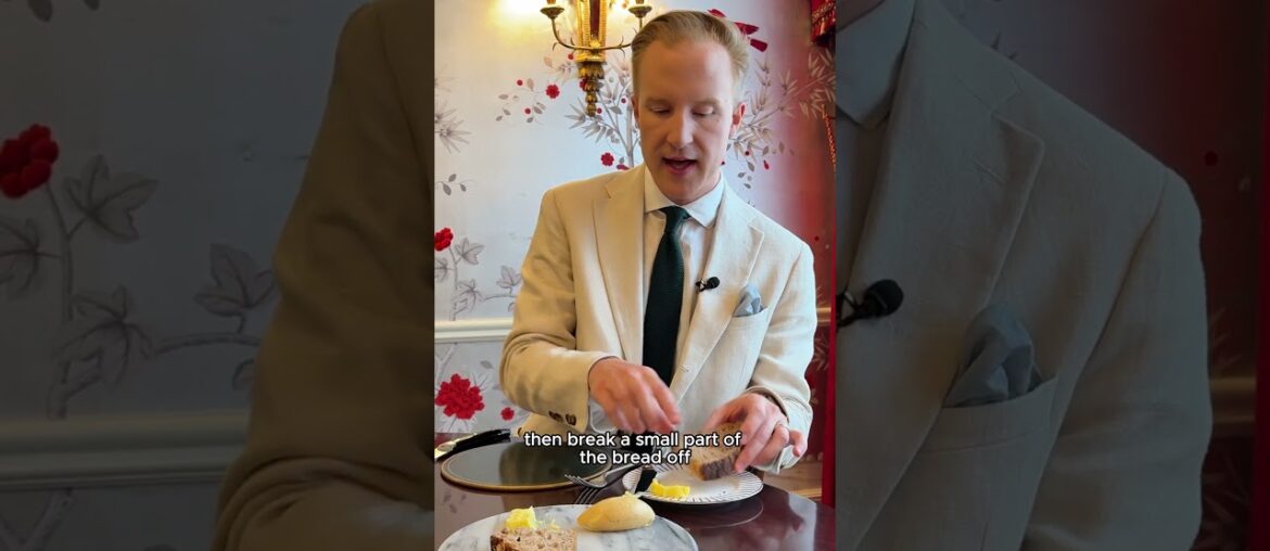 Definitely don’t bite into the entire piece of bread! #dining #etiquette #williamhanson
