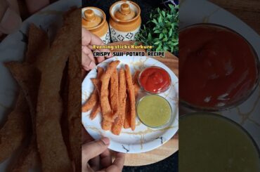 Crispy sujiPotato stick #shorts #potato #suji #asmr #asmreating #asmrsounds #trending #recipe #food