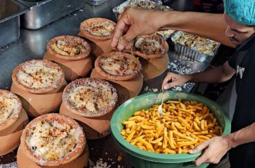 Pot Pizza French Fries With Creamy Cheese | People are Crazy For Street French Fries | Aloo Chips