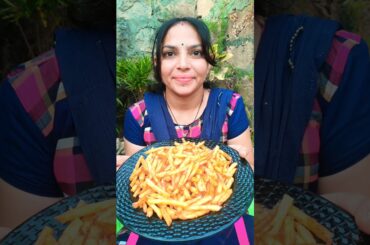 Easy French Fries Peri Peri Recipe at Home | aloo finger chips #food #shorts