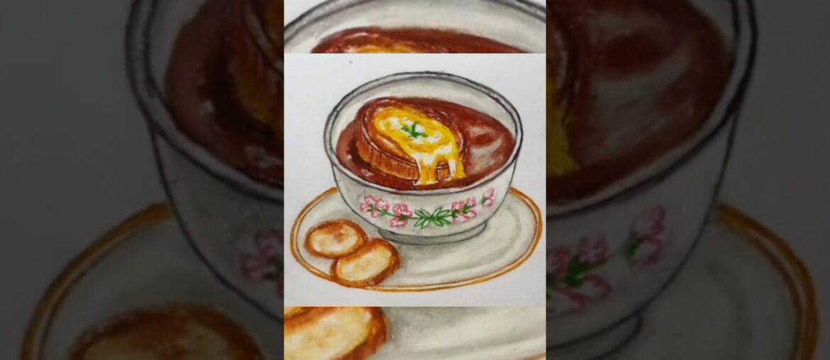 French onion soup drawing shorts #french #onion #soup #shorts