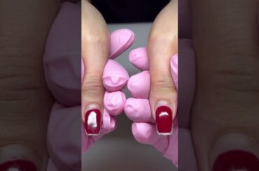 Perfectly last 6 weeks Wine Red to Classic French #marynail #hardgelbymarynail #rubbernasebymarynail