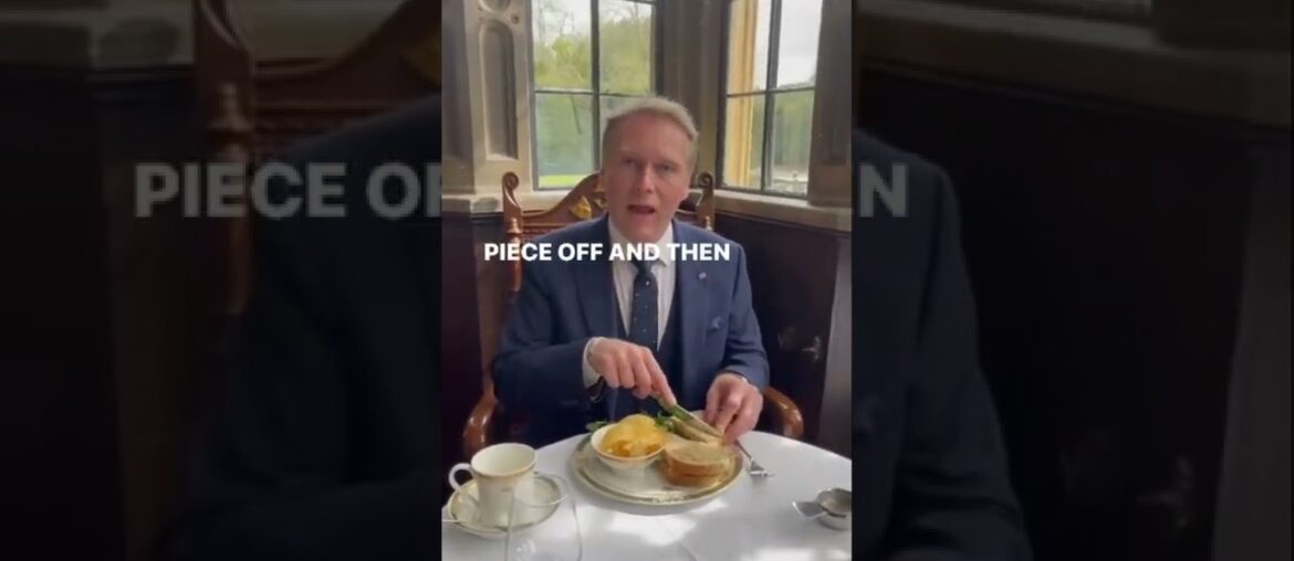 Sandwich Etiquette at Thornbury Castle. #shorts #etiquette #diningetiquette #afternoontea #lunch