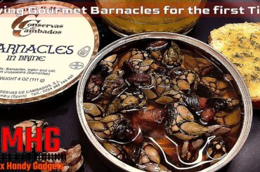 Trying Gourmet Conservas de Cambados Barnacles for the first time
