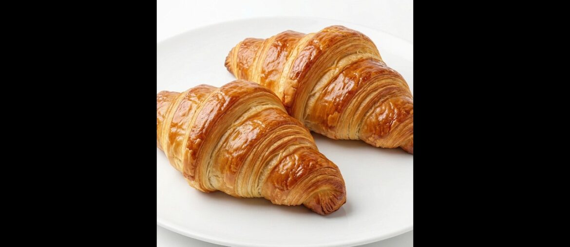 Golden Flaky French Croissants