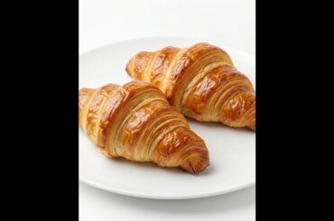 Golden Flaky French Croissants