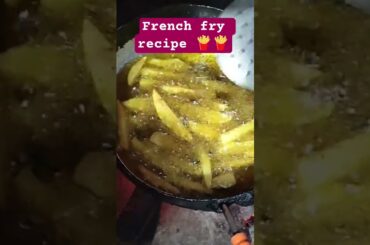 French fry recipe # shorts #ytshorts# sunaina vloger