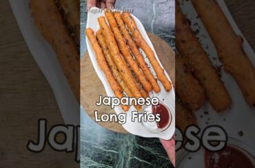 Japanese Long Fries Recipe... #FrenchFries #Shorts