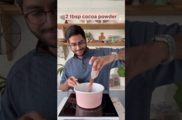 My Go To Hot Chocolate Recipe - Simple and YUMMY #SHORTS