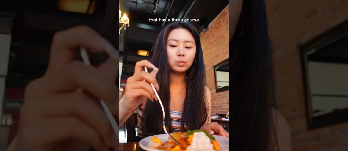 $42 three-course French set menu in Vancouver #foodie #vancouverbc #vancouverfood #frenchfood