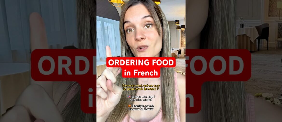 Ordering food in FRENCH! #frenchlanguage #french #frenchforbeginner #france #learnfrench #frances