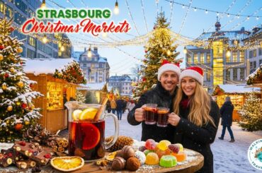 Europe's Christmas Capital - Strasbourg Christmas Markets Walking Tour in 4K Ultra HD with Captions