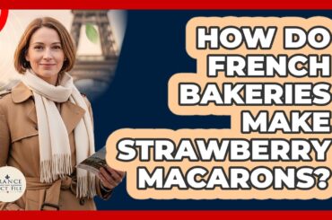 How Do French Bakeries Make Strawberry Macarons?