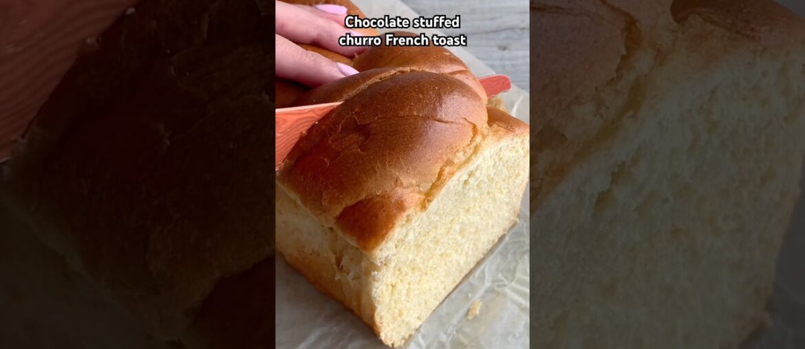 Chocolate stuffed churro french toast #shorts #recipe #breakfast #baking