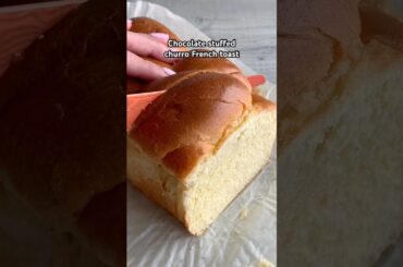 Chocolate stuffed churro french toast #shorts #recipe #breakfast #baking