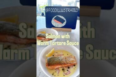 Pan-Seared Salmon with Warm Tartare Sauce