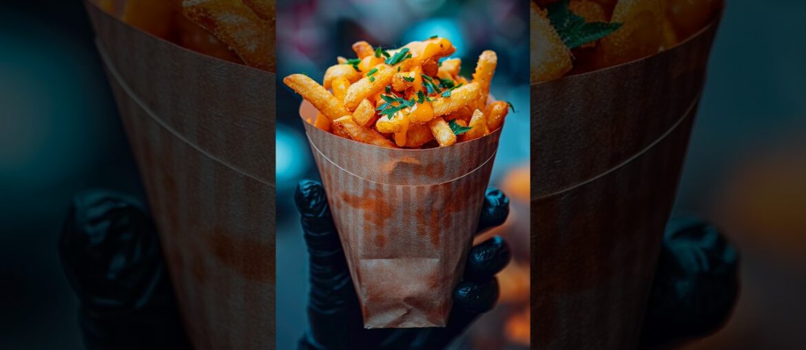 French Fries in 5 Minutes #shorts #frenchfries #crispy #foodie