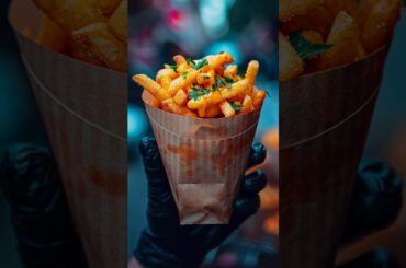 French Fries in 5 Minutes #shorts #frenchfries #crispy #foodie