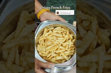 Crispy French Fries Recipe #food #fastfood #frenchfries #recipe #cooking #viral #shorts