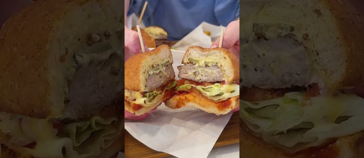 Gourmet French Cheese Sauce Burger