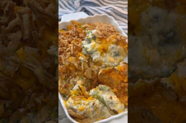 French Onion Broccoli Casserole #casserole #shorts