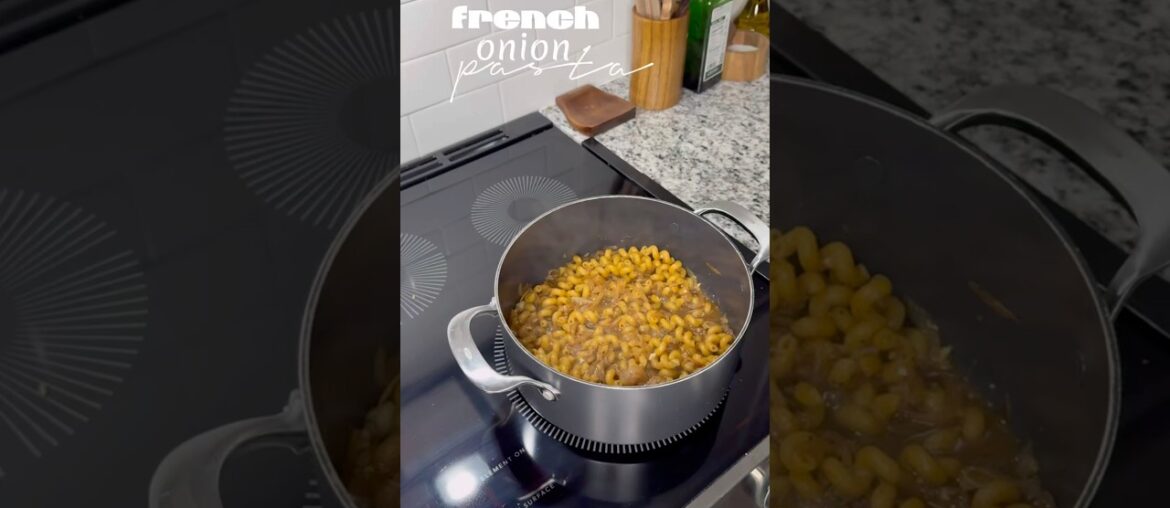 French onion pasta #easyrecipe #recipe #frenchonionsoup #pasta #shorts #yt #foodshorts #foodie #eat
