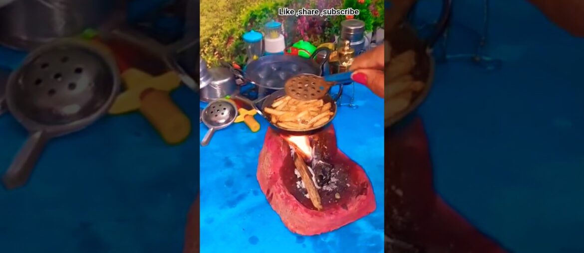 Crispy Mini French Fries | Mini Cooking #shorts #ytshorts #viral