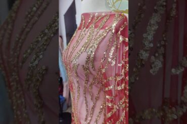 Wine & Gold French Lace #hautecouture #fabric #lagos #lace