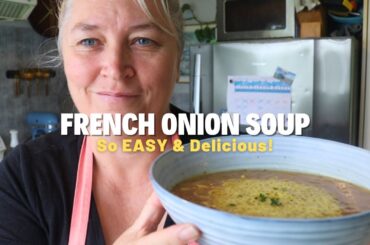 French Onion Soup with Cheese Crisp (So Good!)