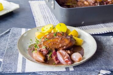 Coq Au Vin Recipe: A French Red Wine-Braised Chicken Stew With Mushrooms And Bacon