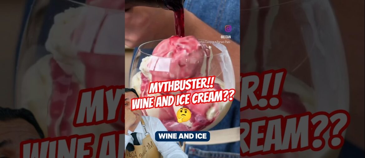 Wine & Ice Cream? is it that good? its #mythbuster time! #factorfiction #icecream #wine #review #fyp
