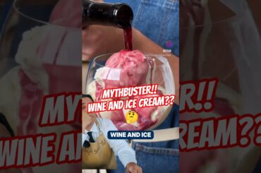 Wine & Ice Cream? is it that good? its #mythbuster time! #factorfiction #icecream #wine #review #fyp