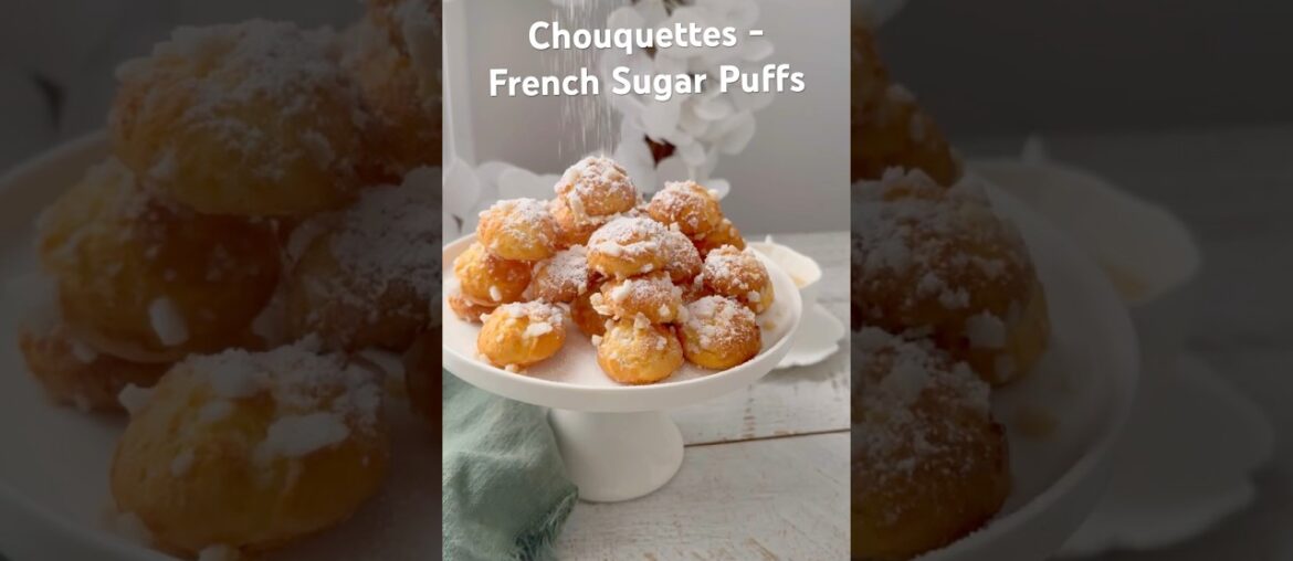 Chouquettes or French Sugar Puffs - Super Addictive! @NotQuiteNigella   #recipe #christmas