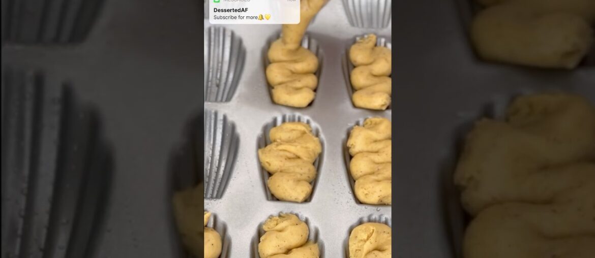 Eggless French Madeleines #recipe #shorts Eggless French Madeleines #recipe #shorts